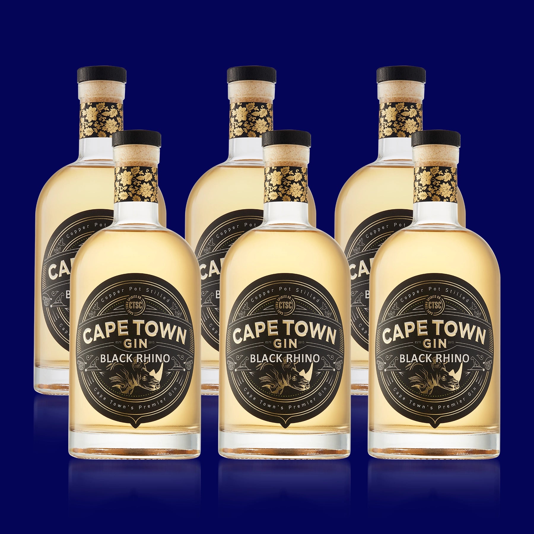Cape Town Gin - Black Rhino (Case)